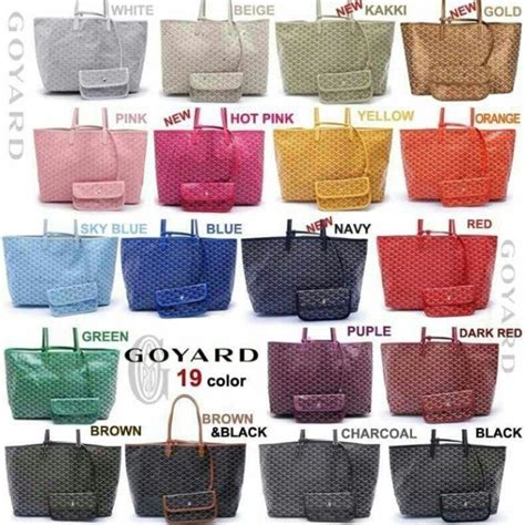 goyard original colors|Goyard handbags colors.